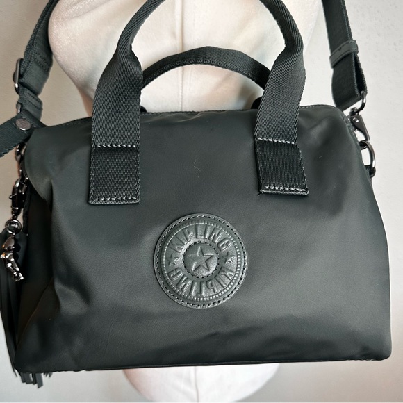 Kipling Bina M Small Nylon Crossbody Handbag Misty Olive - Picture 6 of 8